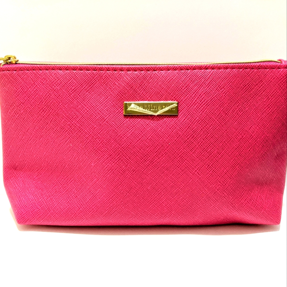NWOT Bare Minerals Pink Cosmetic Bag Makeup Case